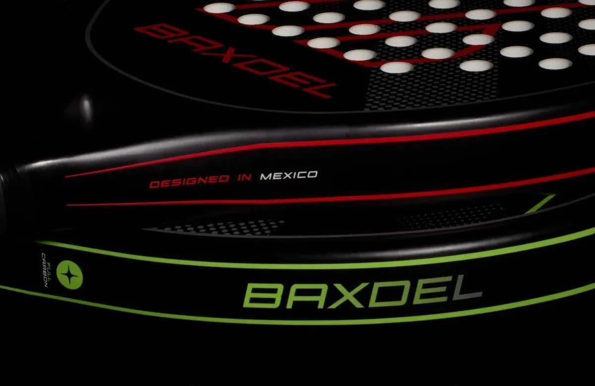 Palas de pádel Baxdel BX-1 Verde y Roja juntas, primeros diseños de la marca