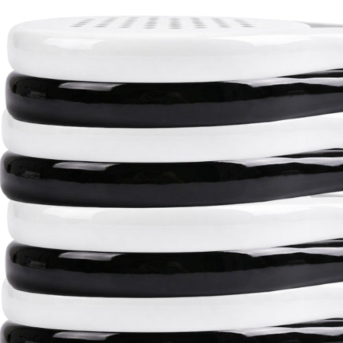 Palas de pádel White Label sin diseño en color blanco y negro