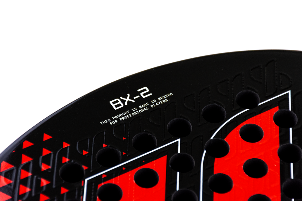 Pala de pádel mexicana Baxdel BX-2 Roja con identidad nacional