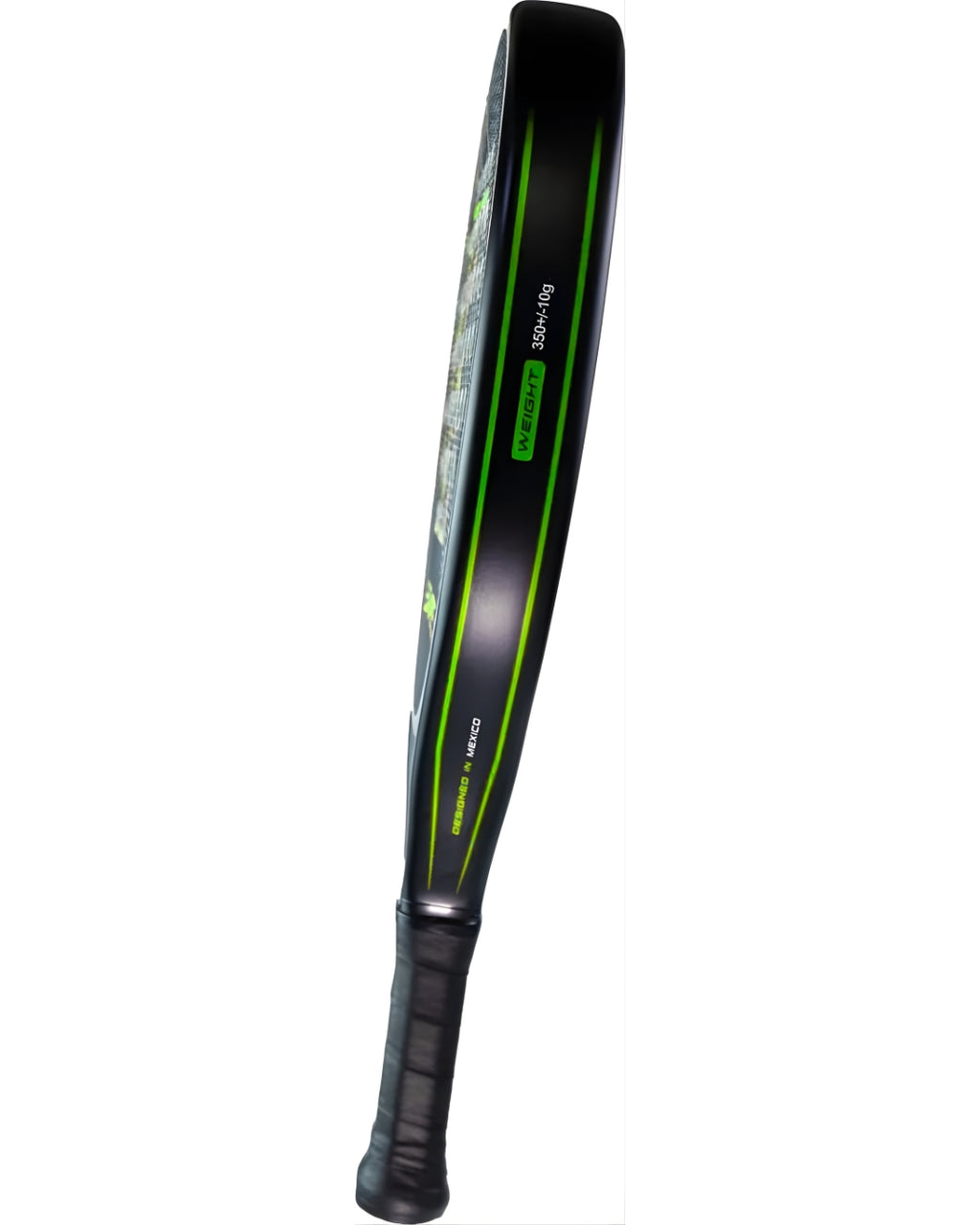 Pala de pádel Baxdel BX-1 ligera y equilibrada con forma redonda y peso ideal para jugadores principiantes.