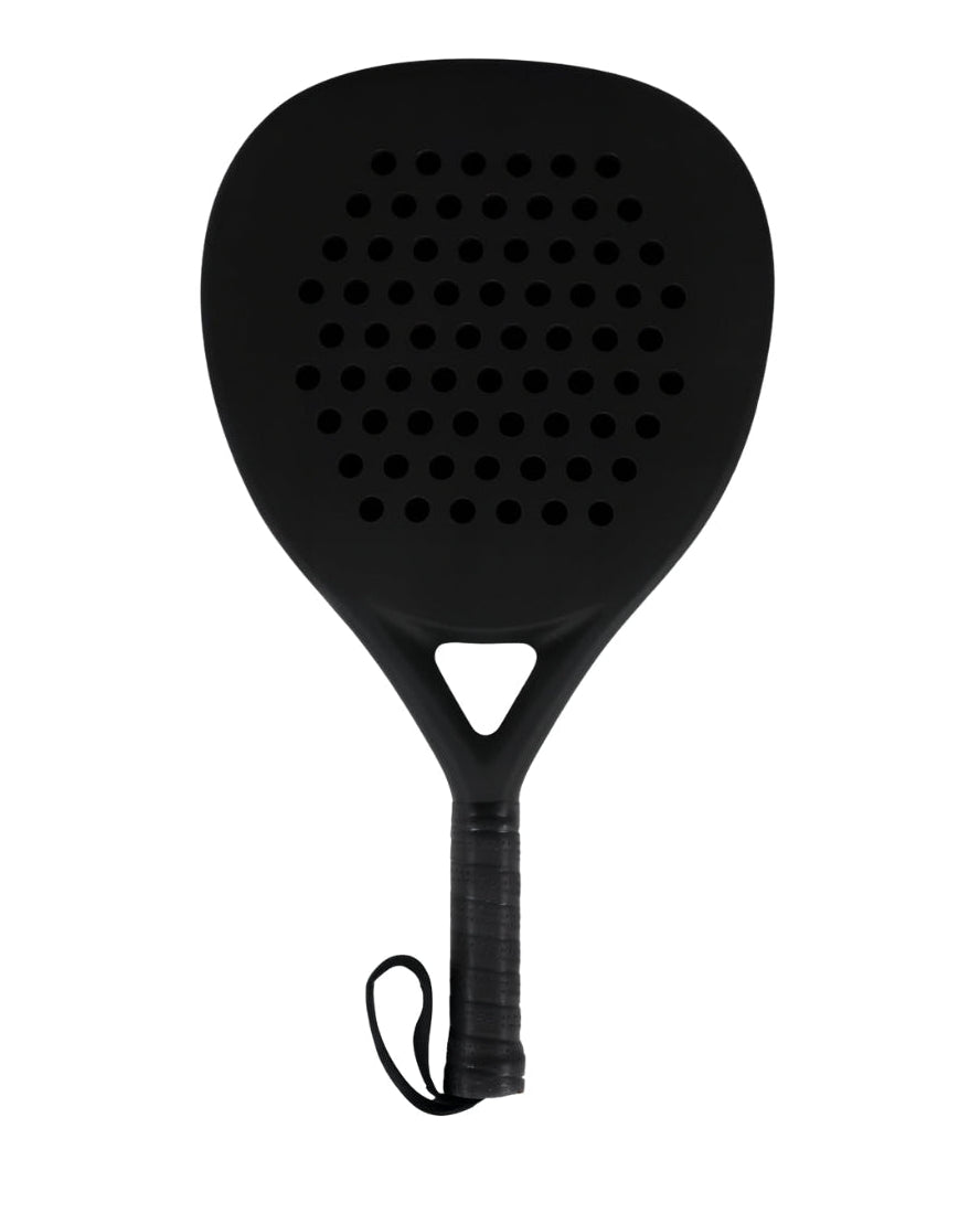 Pala de pádel Baxdel base negra para personalización, molde híbrido BHYM01 y construcción en carbono 3K